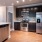 Stainless steel appliances in renovated kitchen