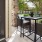 Spacious patio with chairs